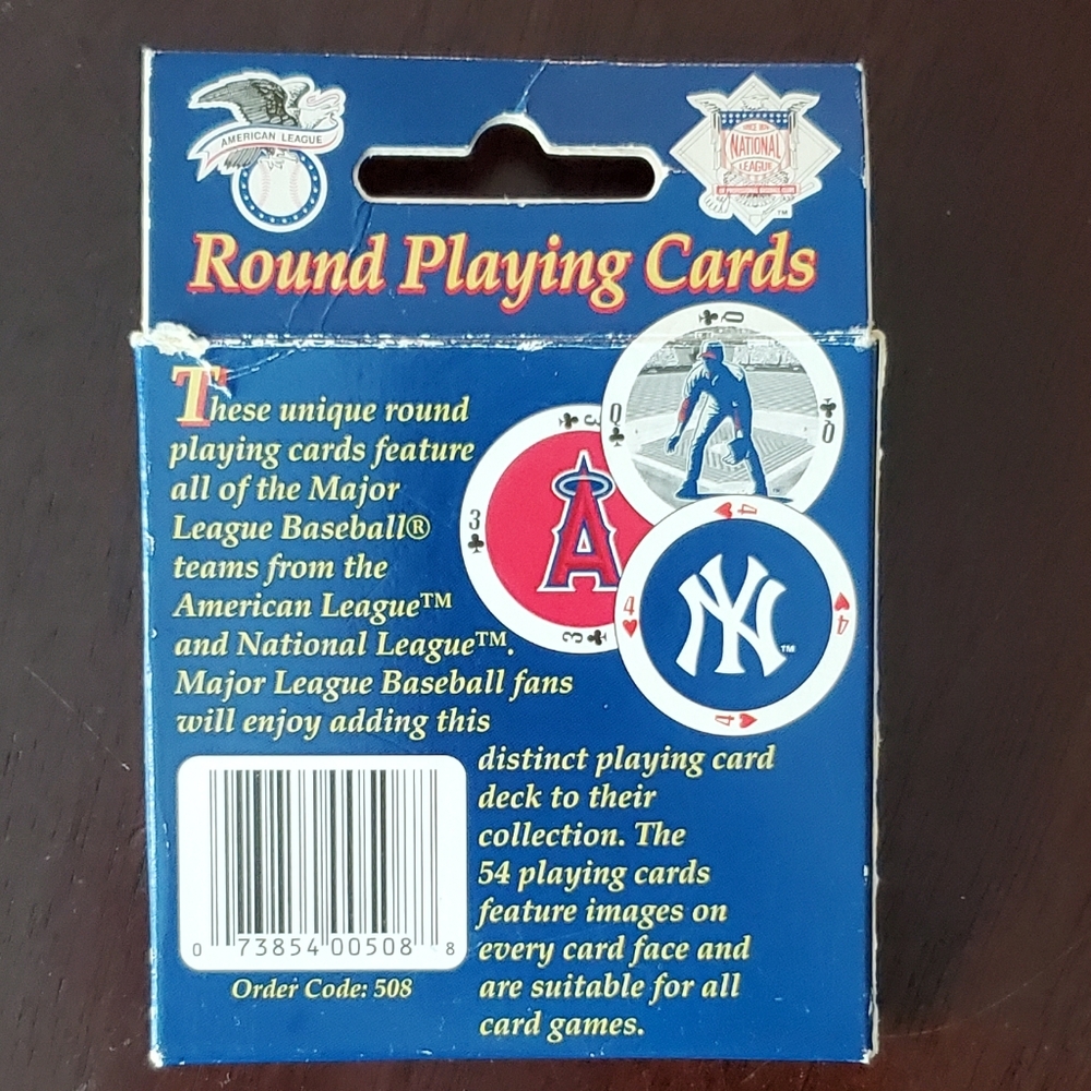 MLB Round Playing Cards - Picture 2 of 5